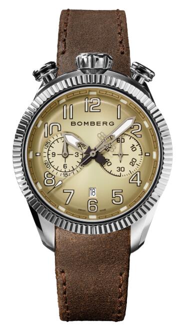 Bomberg BB-68 IVORY & BROWN NS44CHSS.201.9 Replica Watch